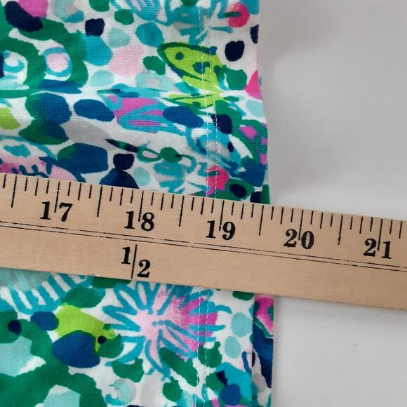 Lilly Pulitzer Girls Mini Sammy Pajama Set Multi Dive Bar Girls 12 Ocean Floral - Picture 10 of 15